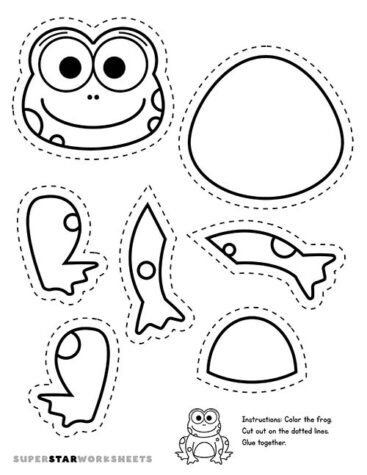 Frog Template (Free Printables) - Superstar Worksheets