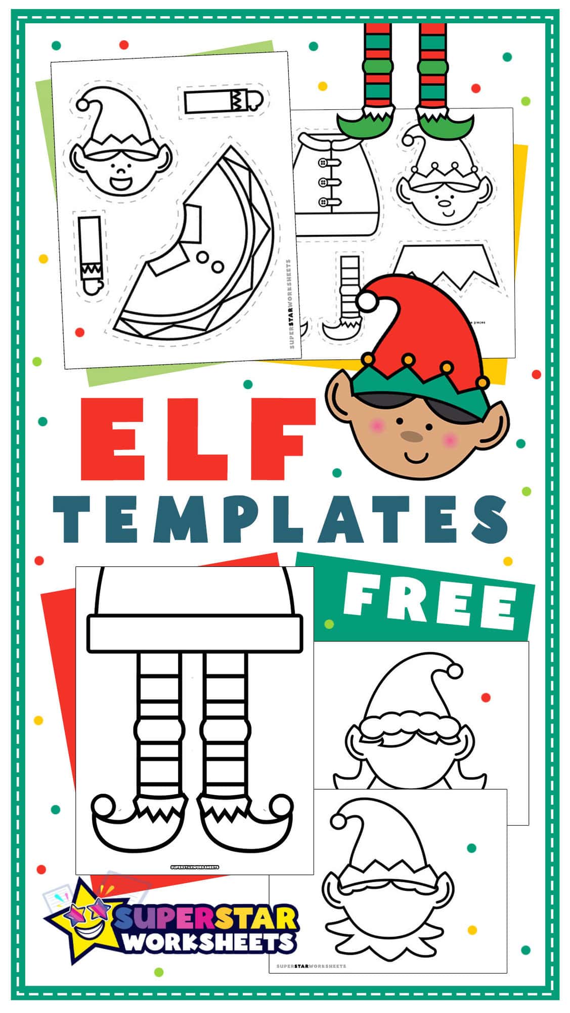 Elf Template Superstar Worksheets