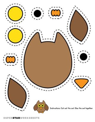 Owl Template Free Printables - OwlCutOutTemplates 320x414 