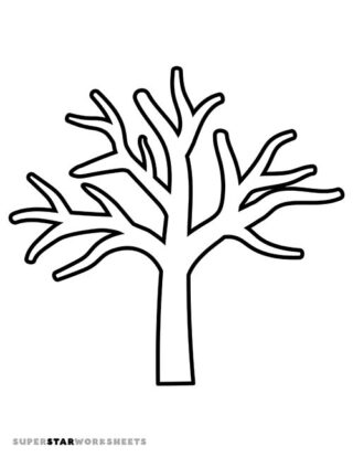 Tree Template (Free Printables) - Superstar Worksheets