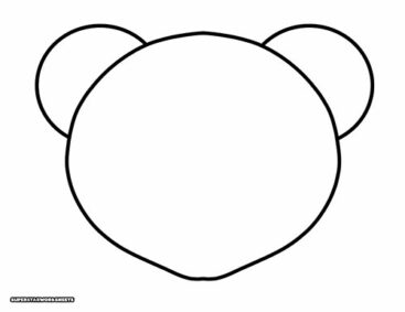 Bear Template (Free Printables) - Superstar Worksheets