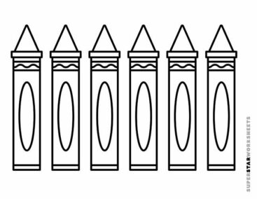 Crayon Template (Free Printables) Superstar Worksheets
