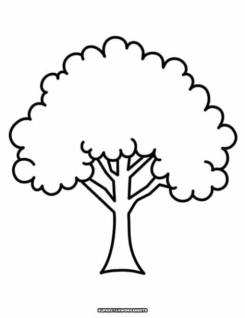 Tree Template (Free Printables) - Superstar Worksheets