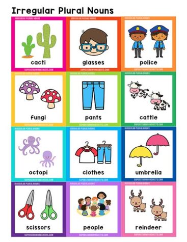 Irregular Plural Noun Worksheets Superstar Worksheets