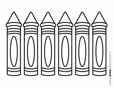Crayon Template (Free Printables) Superstar Worksheets
