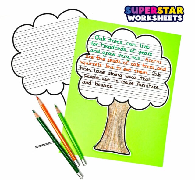 Tree Template (Free Printables) - Superstar Worksheets