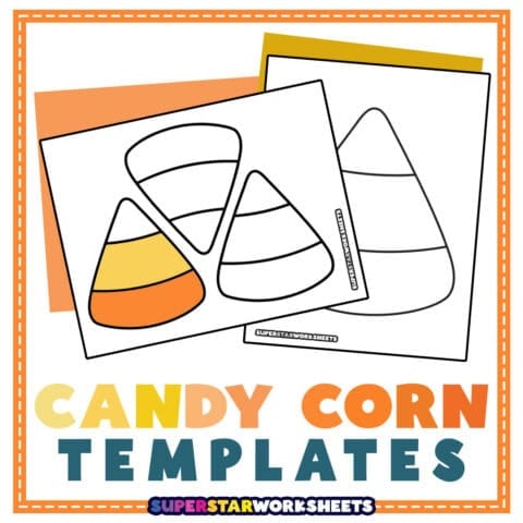 Candy Corn Template (Free Printables) - Superstar Worksheets