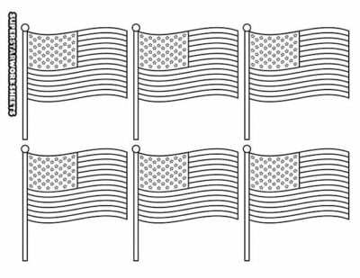 American Flag Template Free Printables - AmericanFlagCraftTemplate Edited 400x309 