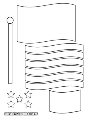 American Flag Template Free Printables - PrintableStarTemplateforAmericanFlag 320x414
