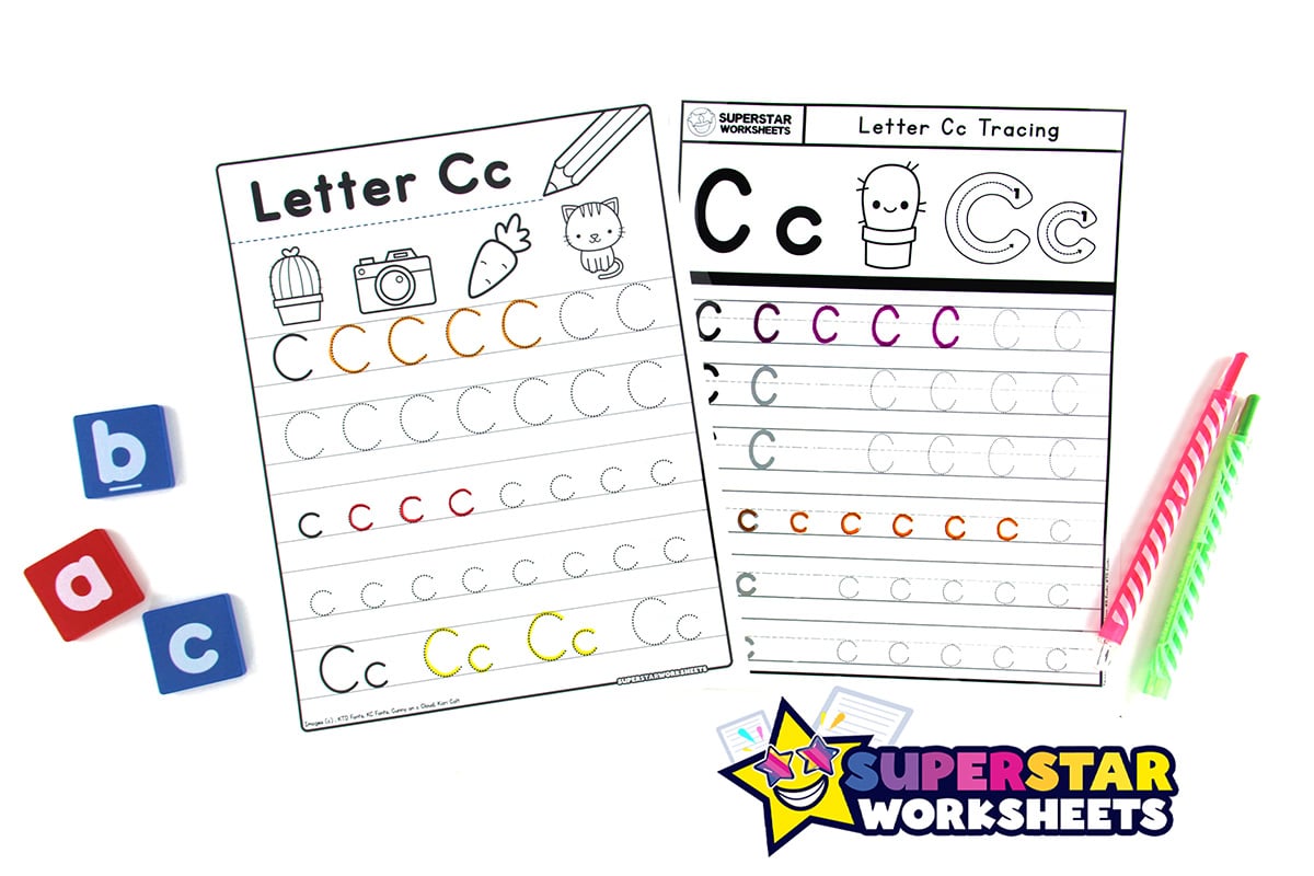 Letter C Tracing Worksheets Superstar Worksheets