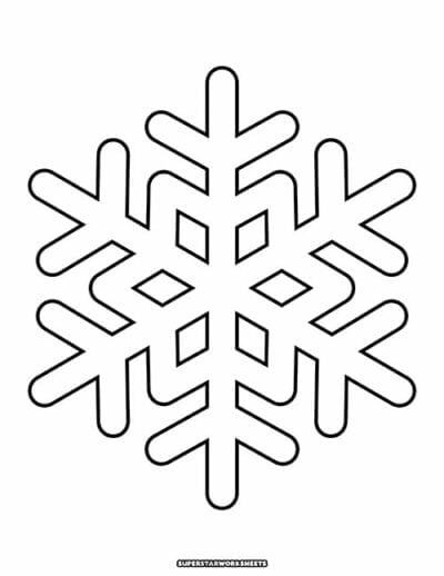 Snowflake Templates (Free Printables) Superstar Worksheets
