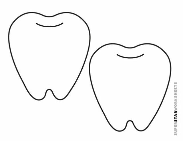 Tooth Template Free Printables - ToothTemplateMedium Edited 640x495 