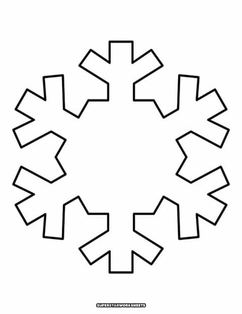 Snowflake Templates (Free Printables) Superstar Worksheets