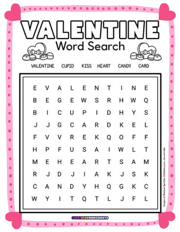 Valentine's Day Worksheets (Free Printables) - Superstar Worksheets