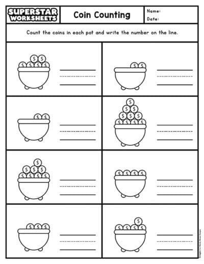 St Patrick's Day Worksheets (Free Printables) - Superstar Worksheets