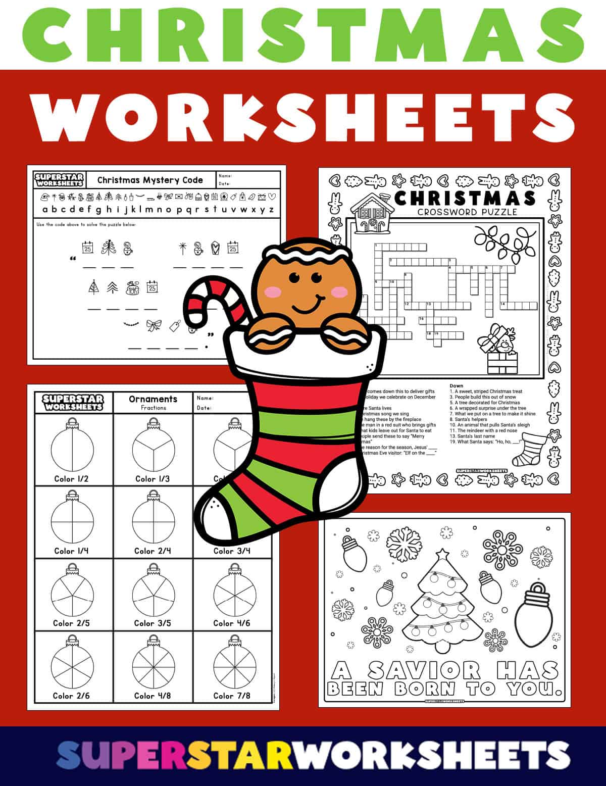 ChristmasWorksheetsforKindergarten 1 christmas worksheets (free printables) - superstar worksheets