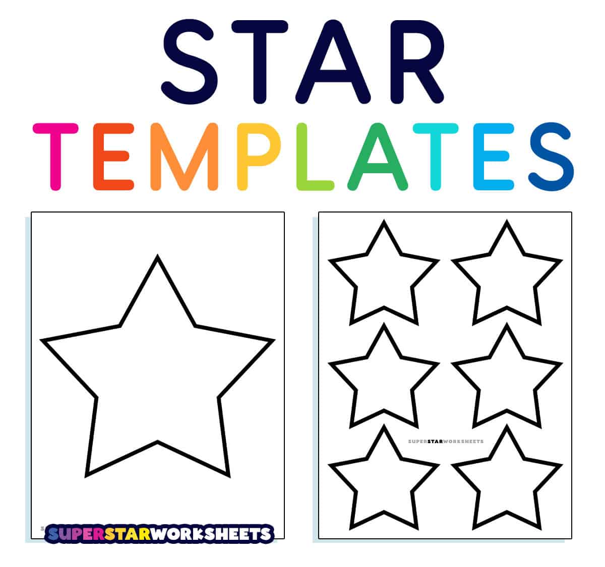 Printable Star Template Free Jenny Printable
