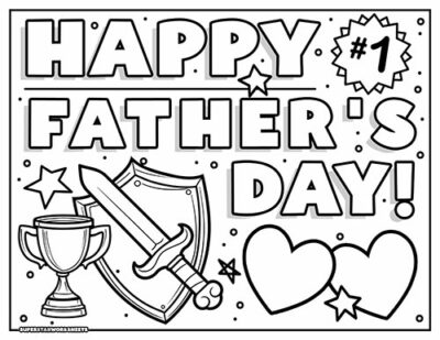 Father's Day Coloring Pages (Free Printables) - Superstar Worksheets