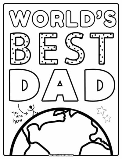 Father's Day Coloring Pages (Free Printables) - Superstar Worksheets