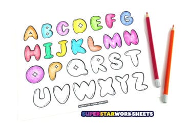 Bubble Letters - Superstar Worksheets