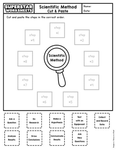 Scientific Method Worksheets - Superstar Worksheets