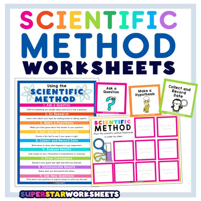 Scientific Method Worksheets Superstar Worksheets