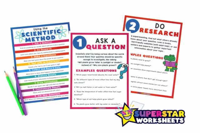 Scientific Method (Free Printables) - Superstar Worksheets