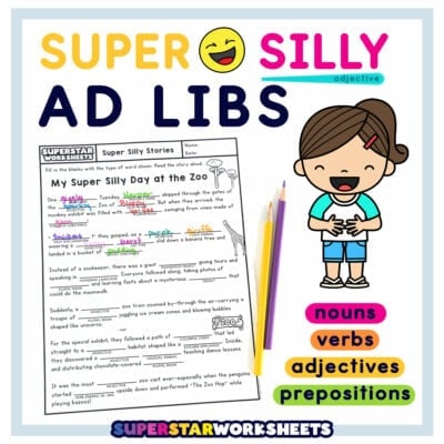 Ad Lib Script Ad Libs Worksheets - Superstar Worksheets