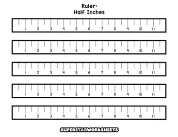 Label Ruler Worksheet Printable Ruler - Superstar Worksheets