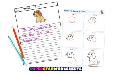 How to Draw a Dog (Free Printables) - Superstar Worksheets