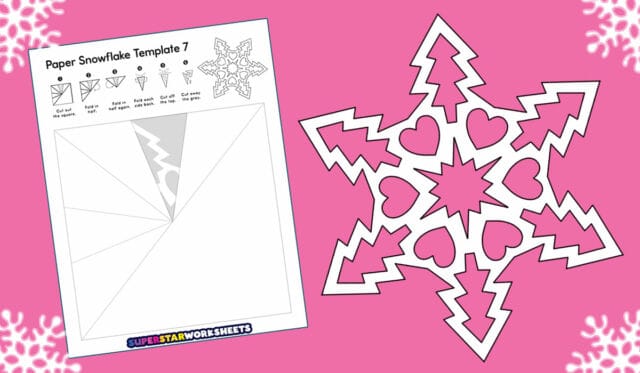 Paper Snowflake Templates (Free Printables) - Superstar Worksheets