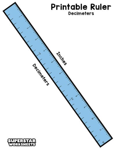Printable Ruler - Superstar Worksheets