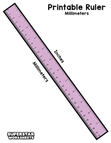 Mini Ruler Print Out Printable Ruler - Superstar Worksheets