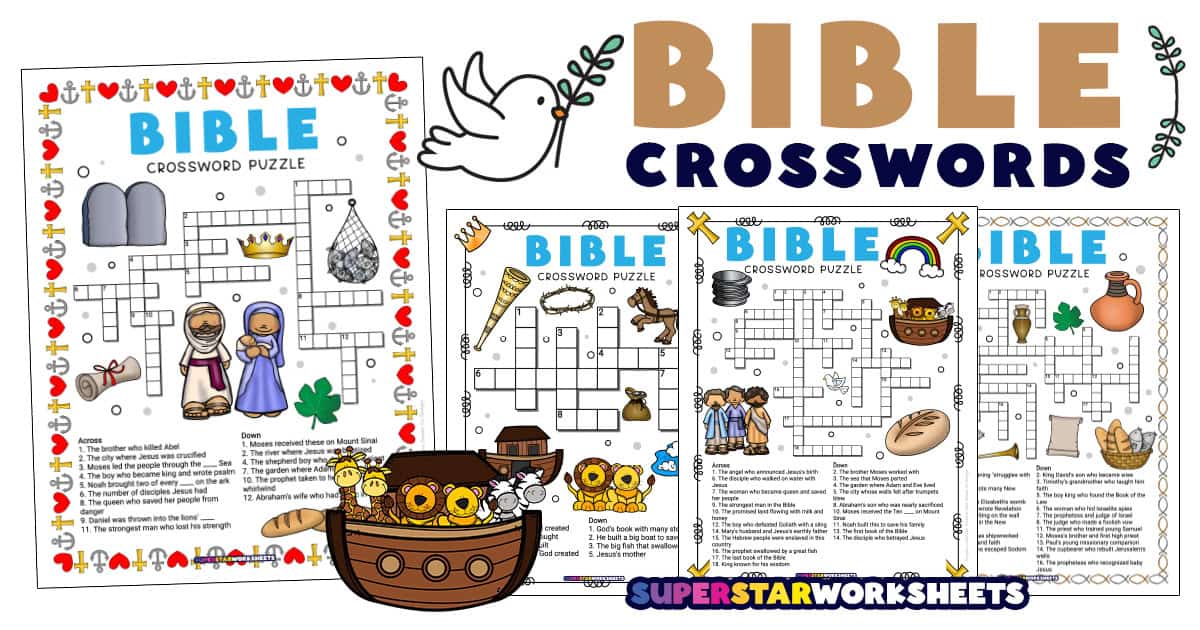 Bible Crossword Puzzles (Free Printables) - Superstar Worksheets