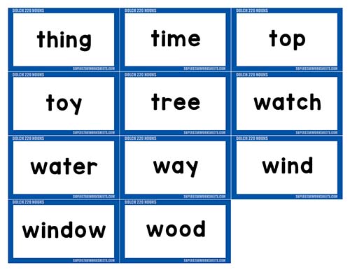 Sight Word Flashcards - Superstar Worksheets