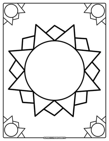 Sun Coloring Math Sun Coloring Pages (Free Printables) - Superstar Worksheets
