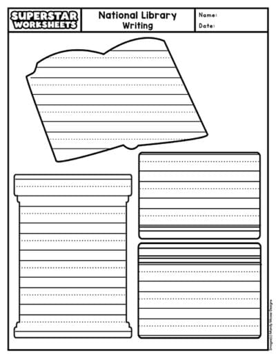 National Library Week (Free Printables) - Superstar Worksheets