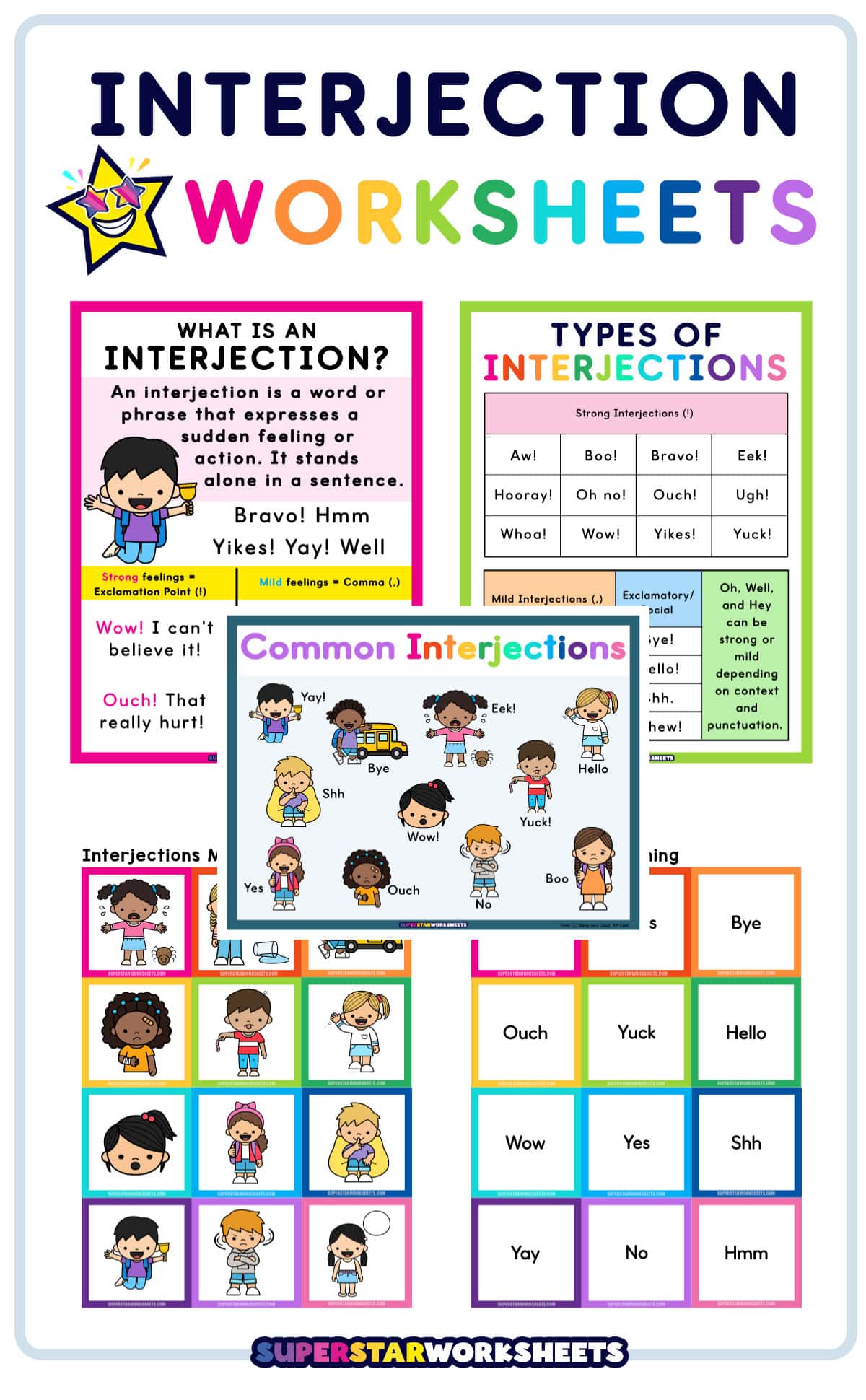 Interjection Worksheets.pdf Interjection Worksheets (Free Printables) - Superstar Worksheets