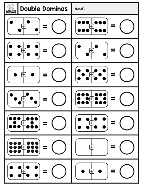 What Addition Doubles Fact 4 3 Worksheets